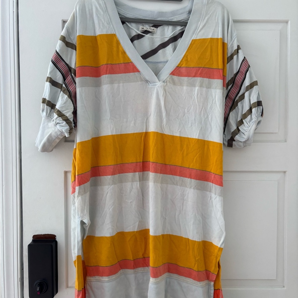 We The Free Multicolor Striped Swim Coverup